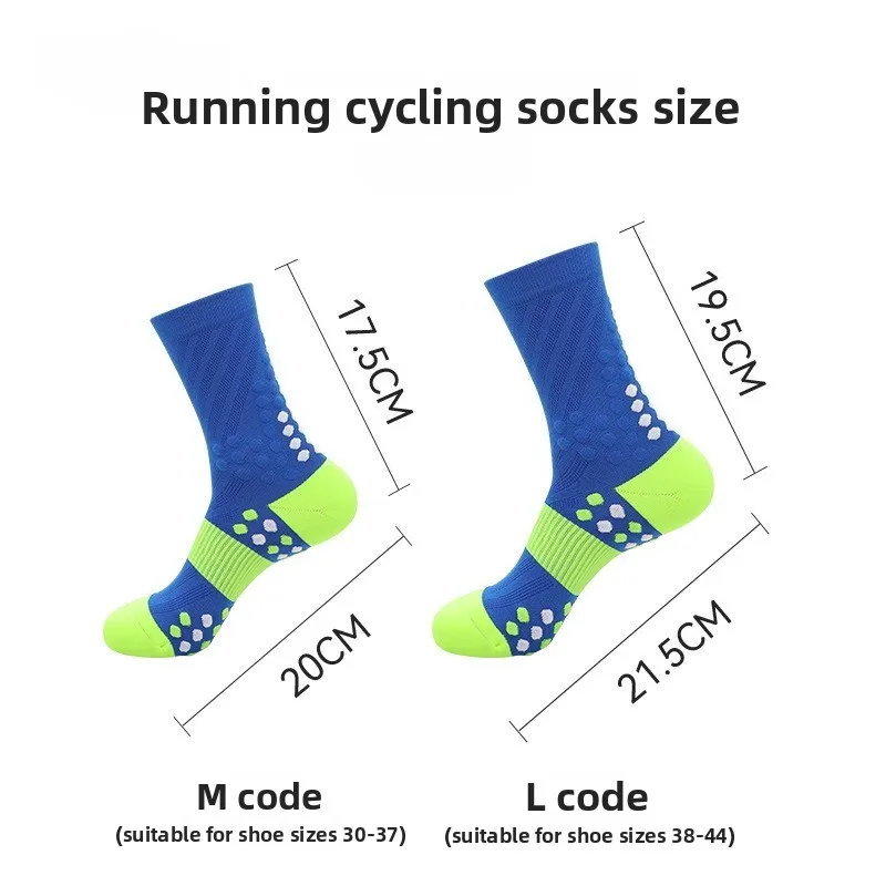 Autumn and winter cycling socks wear-resistant and quick-drying running socks breathable and sweat-absorbing medium tube socks