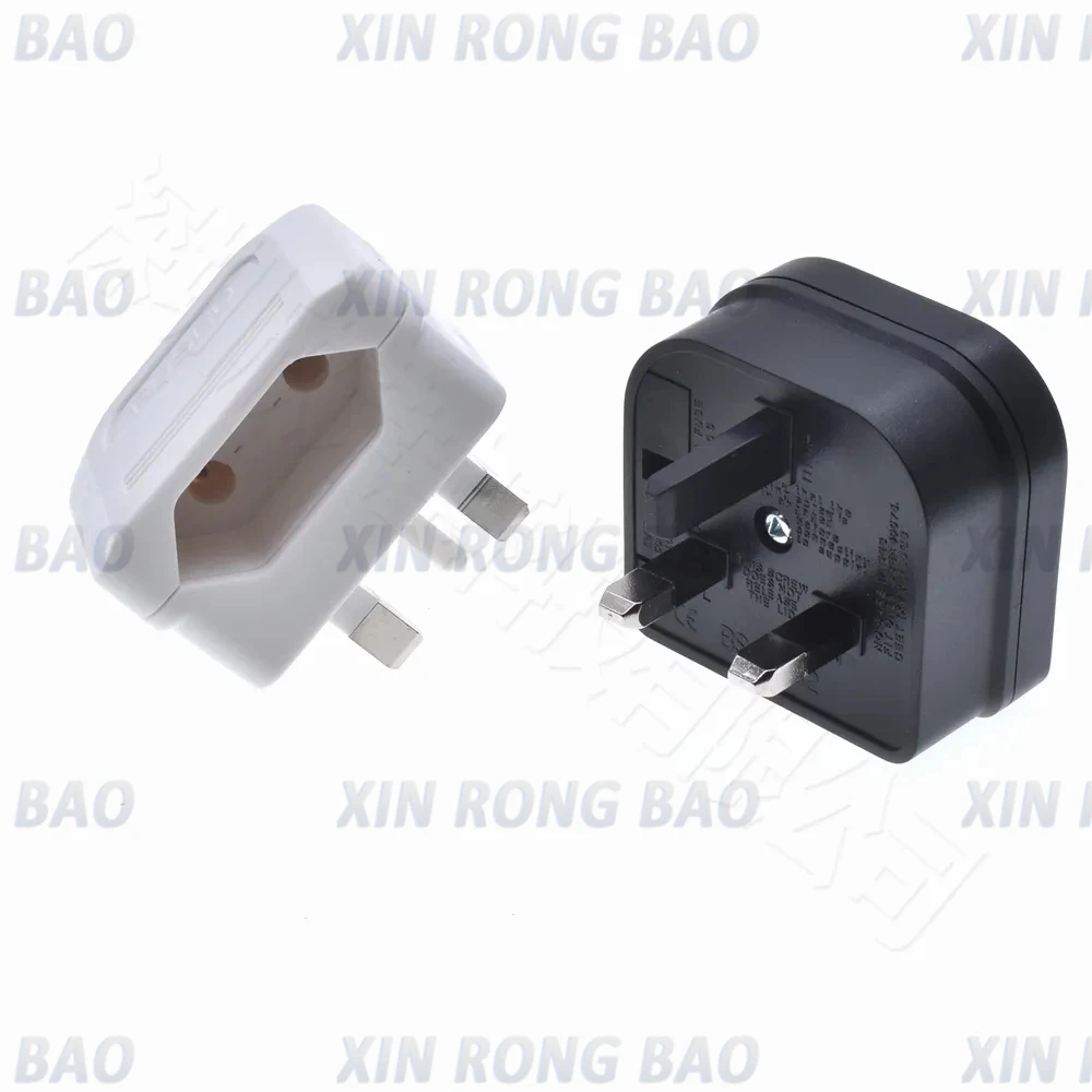 European EU 2Pin to UK 3Pin Power Socket Travel Plug Japan European EU to UK Travel Adapter Electrical Charger Adapter Converter