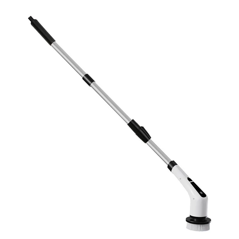 Wireless Electric Spin Scrubber Long Handle 9 in 1 Multifunctional Cleaning Brush Cordless Power Shower Bathroom Kitchen Floor H