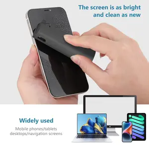 2 in 1 microfiber screen cleaner spray bottle mobile set (without liquids) phone iPad computer cloth clean iPhone cleaning glasses toalhetes 8 Main Screen Wiper Sales - №6