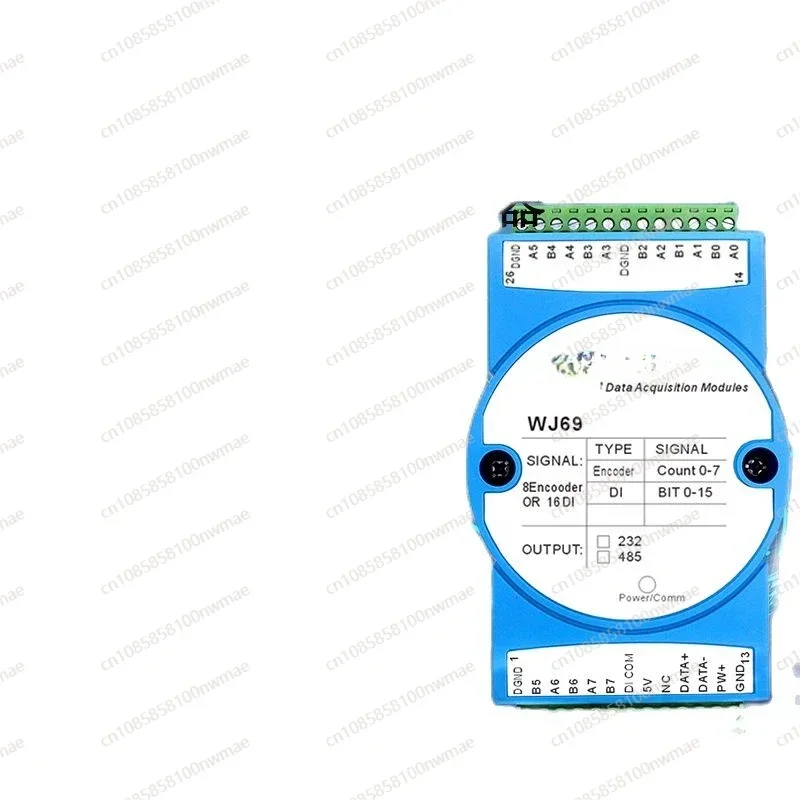 8-channel encoder pulse counter, 16-channel DI high-speed counter, Modbus RTU module WJ69