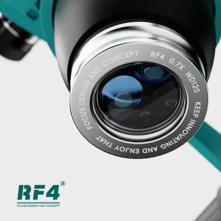 RF4 WD165 0.5X 0.7X Microscope Glass Lens Trinocular Microscope Auxiliary Objects Lens for Stereo Zoom Barlow Camera