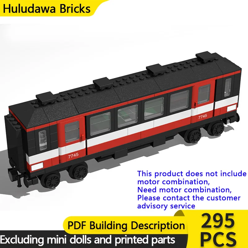 시티카 모델 MOC 빌딩 블록 철도 기차 슬리핑 왜건 모듈형 기술 어린이 휴일 선물 조립 장난감 세트