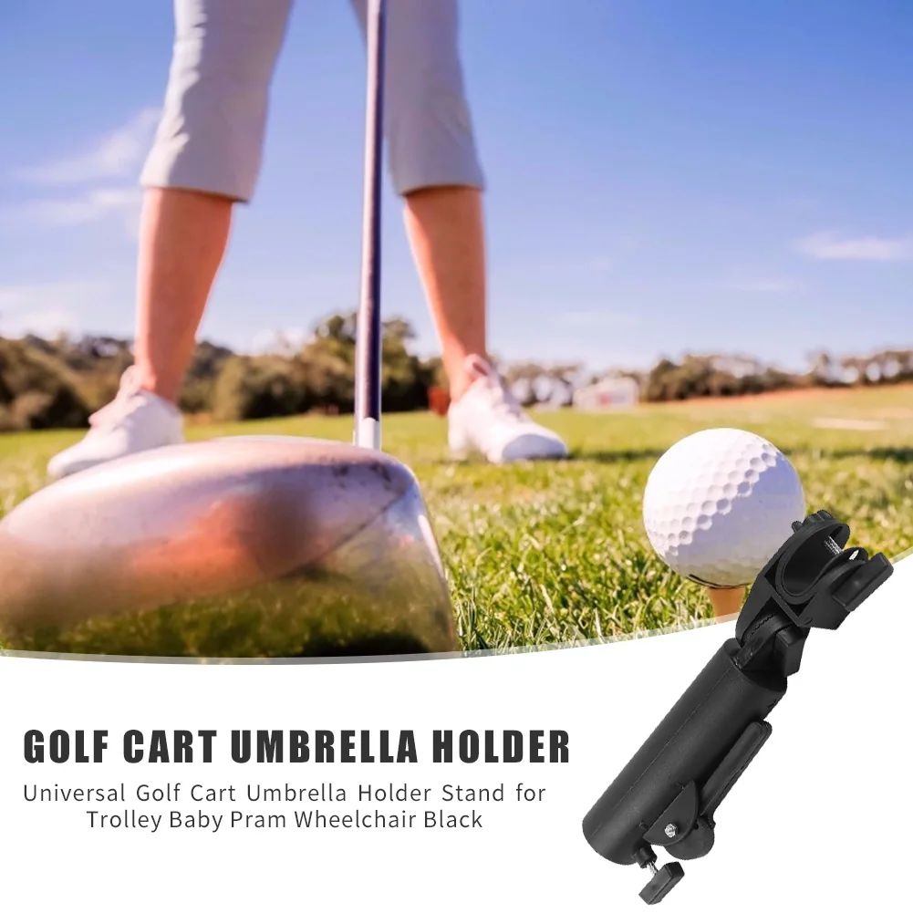 Golfkar Parapluhouder Dubbele slotconnectorstandaard voor trolley Outdoor Dubbele slotconnector Rolstoelaccessoire