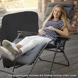 2022 Folding Chair Cover Recliner Cover Waterproof Oxford Cover Uv Dustpr Coveres Chair Cloth Waterproof Outdoor 110x71cm C U9M6
