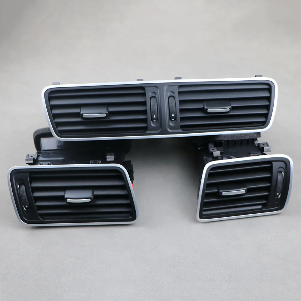 Set Center Console Left Right Air Condition Vents For VW Passat B6 B7 CC R36 3AD819728A 3AD819701A 3AD819702A