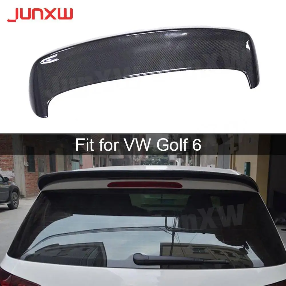 

Carbon fiber Rear Roof Spoiler Lip Wings for Volkswagen VW Golf 6 MK6 VI Standard 2010-2013 Not For GTI R RZ Style Spoiler