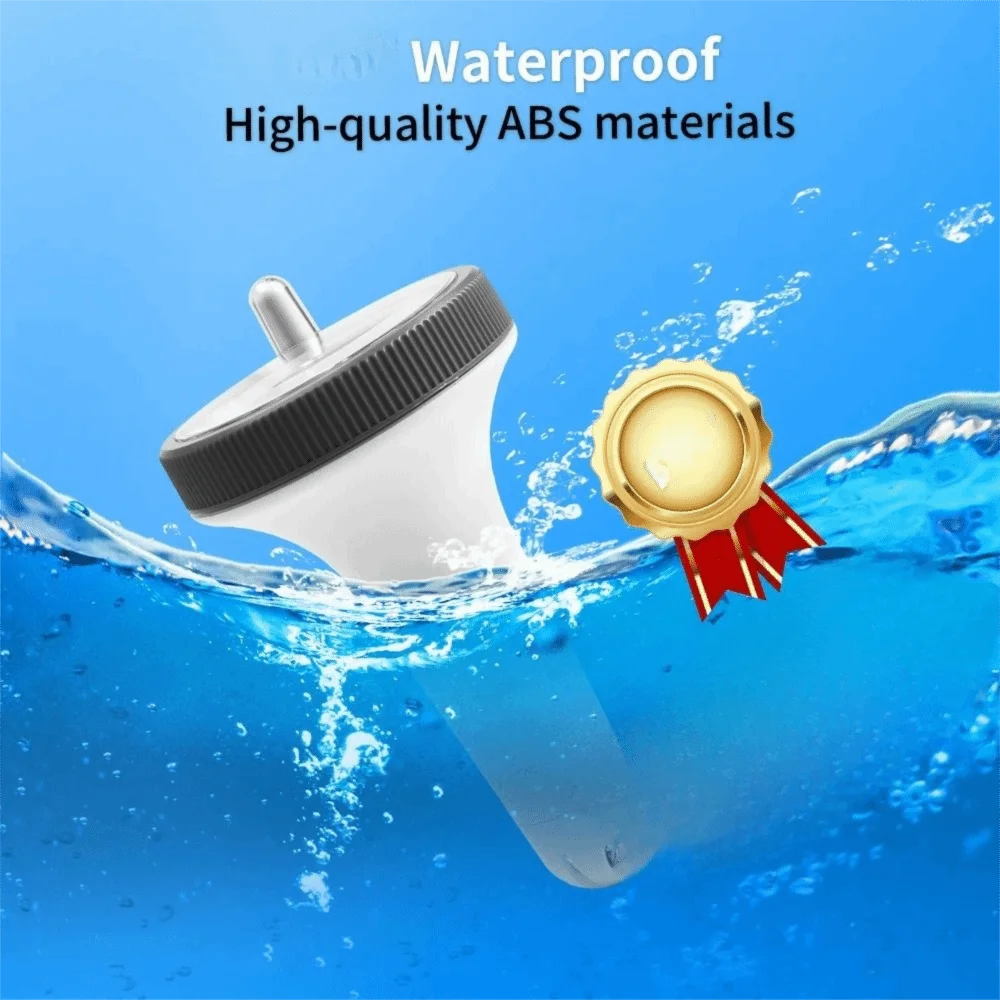 

Беспроводной плавающий термометр для бассейна, не требующий обслуживания, из прочного материала, беспроводной водный термометр, стабильно плавающий на поверхности.