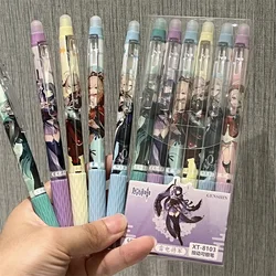 6 Stuks Kawaii Uitwisbare Pen Schattige St Tip Blauwe Inkt Esthetische Pen Kantoorbenodigdheden Pen Set Mooi Briefpapier Terug Naar School