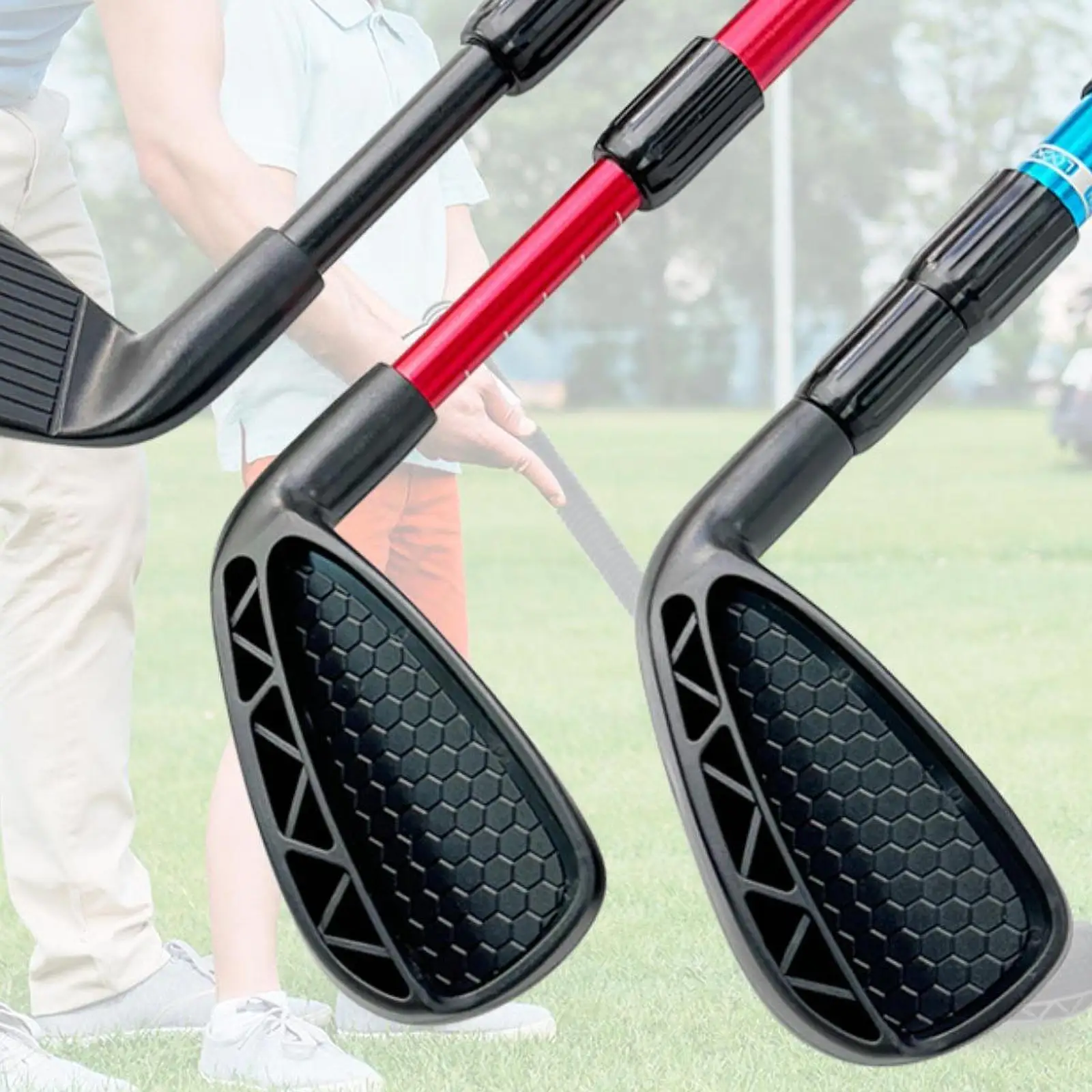 

Golf Chipper Club with Scale Adjustable Telescopic Shaft Practice Wedge Golf Utility Hybrid for Golf Course Equipment