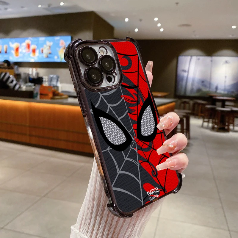 Marvel Spider-Man Pittura Cassa Del Telefono Per VIVO Y27 Y17S Y28 Y03 Y04 Y19S Y29 Y39 Y35 Y36 Y17 Y15 Y02s Y19 Y22 Y02 Airbag Copertura