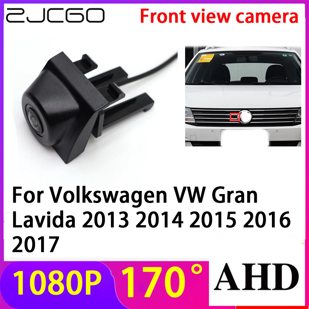 

ZJCGO AHD 1080P LOGO Car Parking Front View Camera Waterproof for Volkswagen VW Gran Lavida 2013 2014 2015 2016 2017