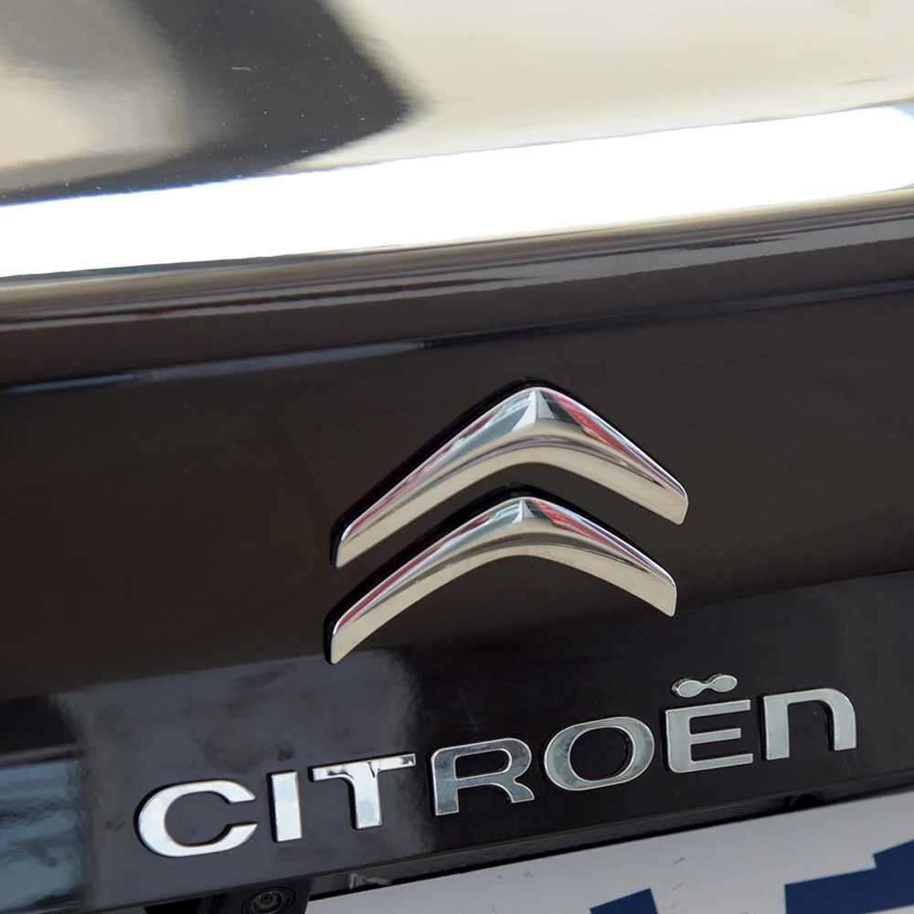 ABS Car Front Grille Badge Sticker Rear Bumper Logo Cover Sticker For Citroen C1 C2 C3 C4 VTS C-ELYSEE C3-XR Grand Picasso DS C5 - view 6