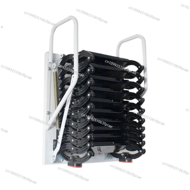 Automatic wall-mounted loft retractable stairs outdoor folding lift ladder electric home duplex villa invisible ladder