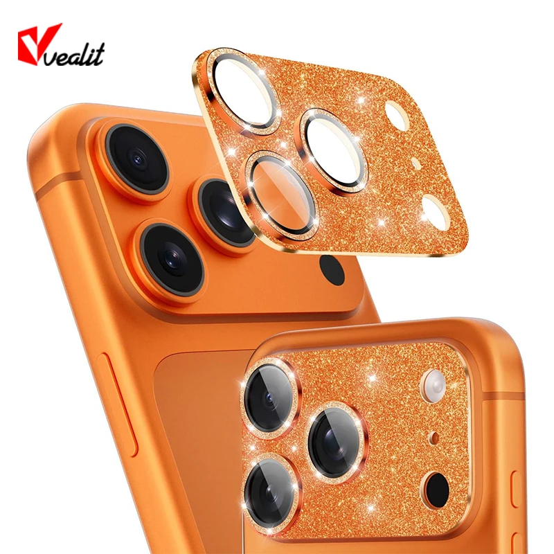 

Diamond Metal Camera Lens Protector For iPhone 17 Pro Max Back Lens Tempered Glass for iPhone17 Pro Camera Cover Cap