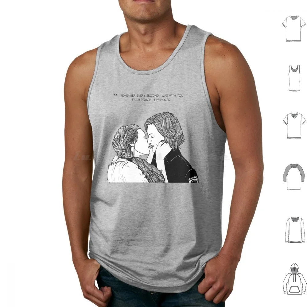 Wayhaught تانك القمم طباعة القطن Wayhaught Waverly Earp نيكول Haught Wynonna Earp Gooverly Katherine Barrell