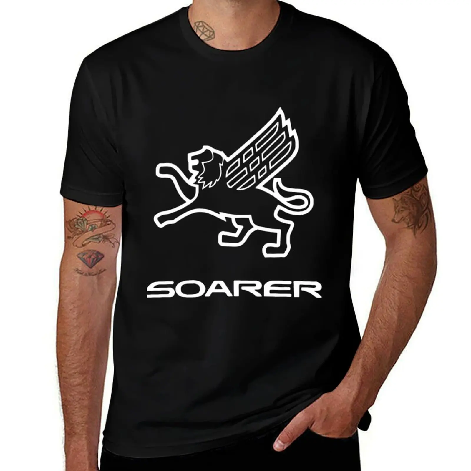 

Soarer Griffin with Soarer Text T-Shirt man t shirts cotton t shirt for man 100 percent cotton man t shirts graphic T-Shirt