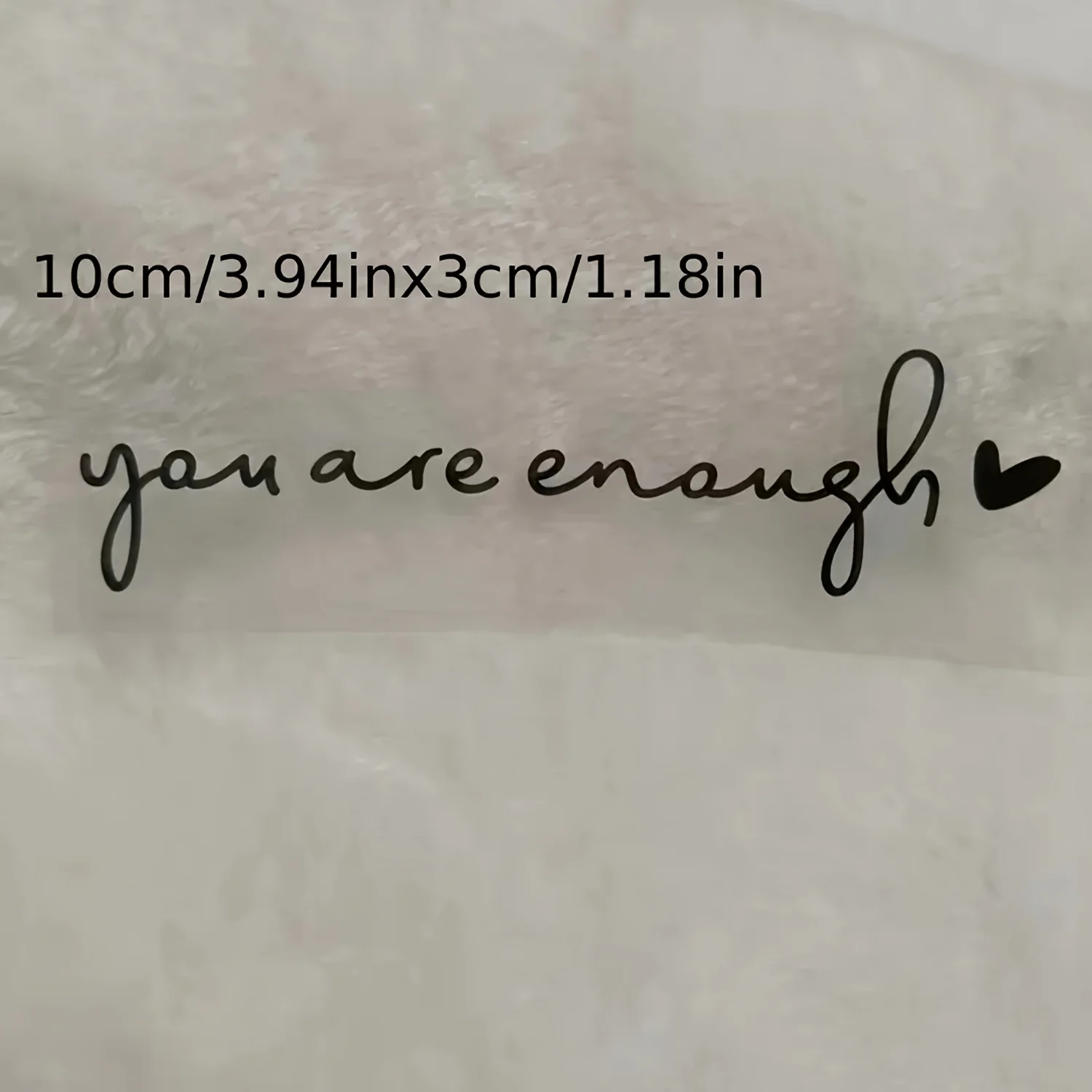 3 قطع من شارات الفينيل "أنت كافية" - اقتباسات تحفيزية ذاتية اللصق لمرايا الرؤية الخلفية للسيارة وأجهزة الكمبيوتر المحمولة وزجاجات المياه للسيارة