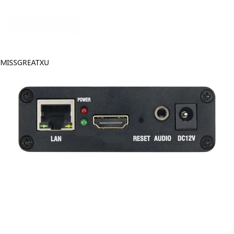 Portable HD H.265 H.264 Video Encoder 1920×1080 RJ45 Ethernet LAN With Separate Audio Input For Live Broadcast IPTV Streaming