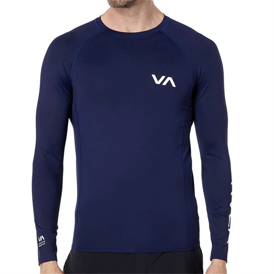 

Surf Clothing Unisex Rash Guard Long Sleeve UV SunSwimming Tight T-Shirt Rashguard Gym Sets Body Skins Surfing Suit Diving