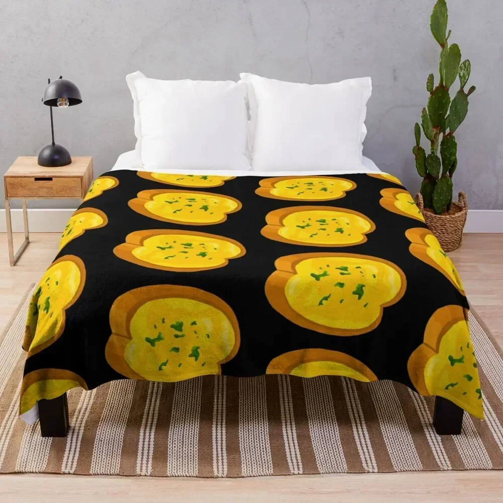 

Cartoon Piece Garlic Bread Throw Blanket Flannel Fleece Soft Warm Throw Blanket