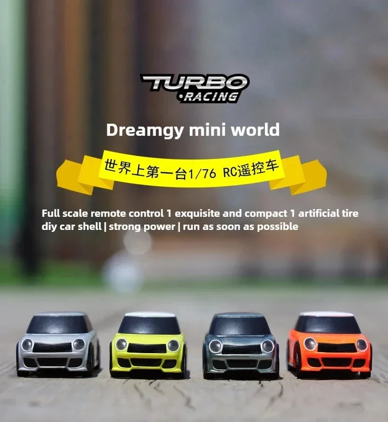 TURBO RACING RC 1:76 Full Scale RTR Mini Electric Remote Control Car Mini Desktop Entertainment Parent Child