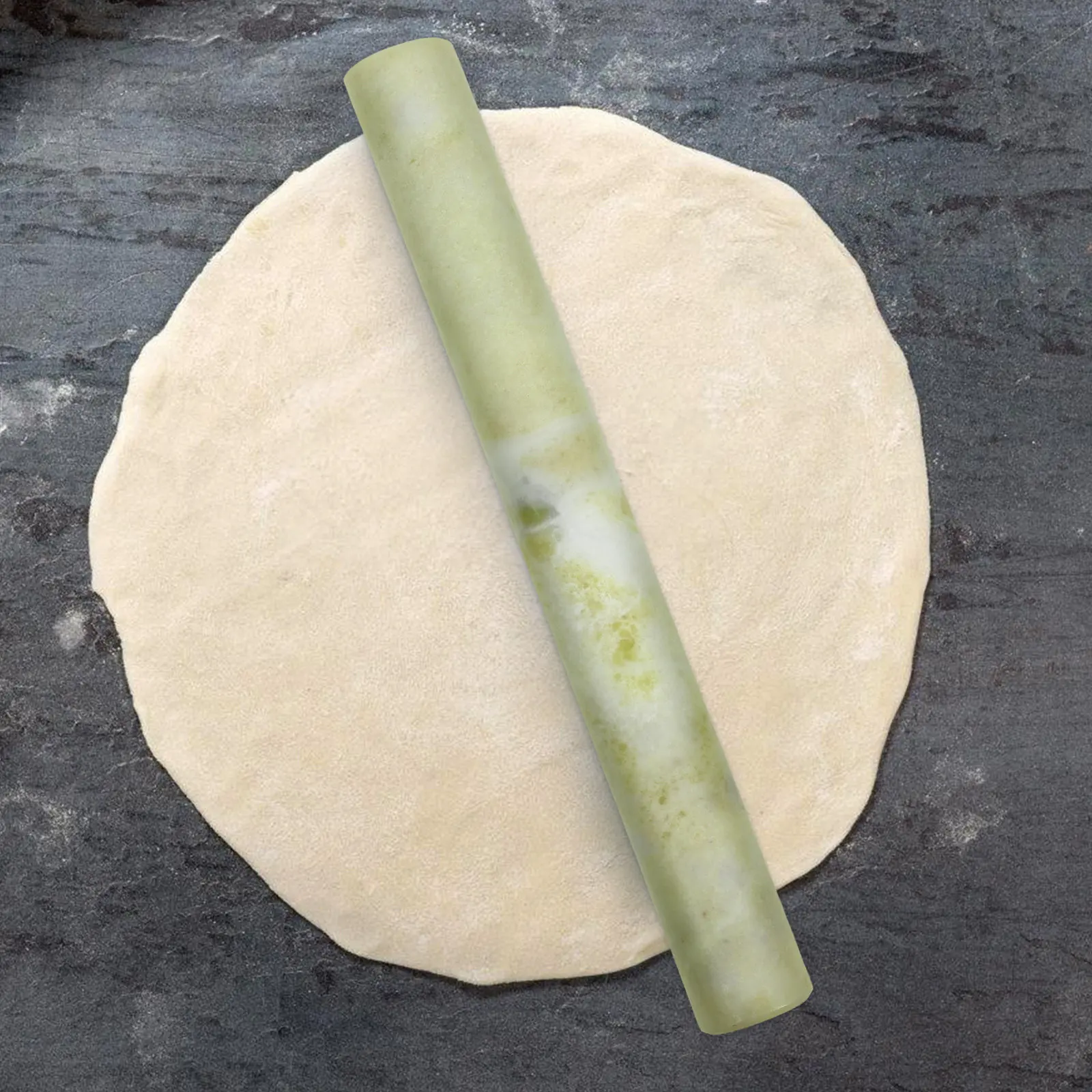 Marble Dough Rolling Pin Large Smooth Surface Ergonomic Handle Rolling Pin for Pizza Cookies Pastry Pasta Baking Tool