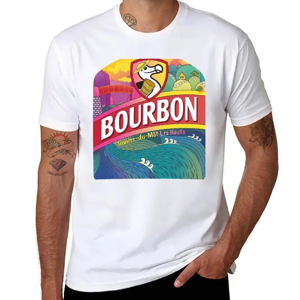 Bourbon Dodo Beer Shower Curtain T-shirt Crewneck Movement Funny Novelty T-shirts Funny Leisure USA Size