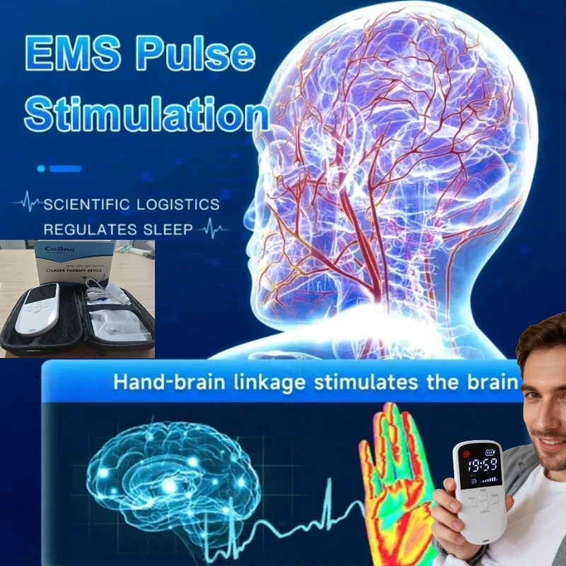 Clip Ear Vagus Nerve Stimulator Non Invasive, for Depression Anxiety Relief and Insomnia Sleepless Treatment