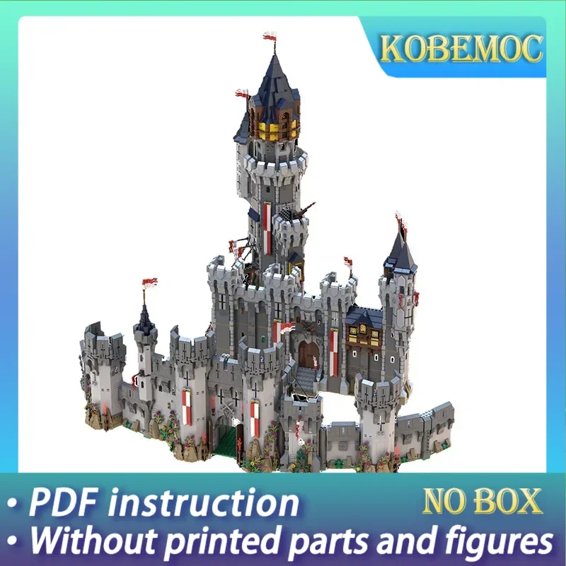 

Средневековый замок, модель Moc, строительные кирпичи, черные соколы, фортепица, технология, модульные блоки, подарок, рождественские игрушки, наборы «сделай сам», сборка