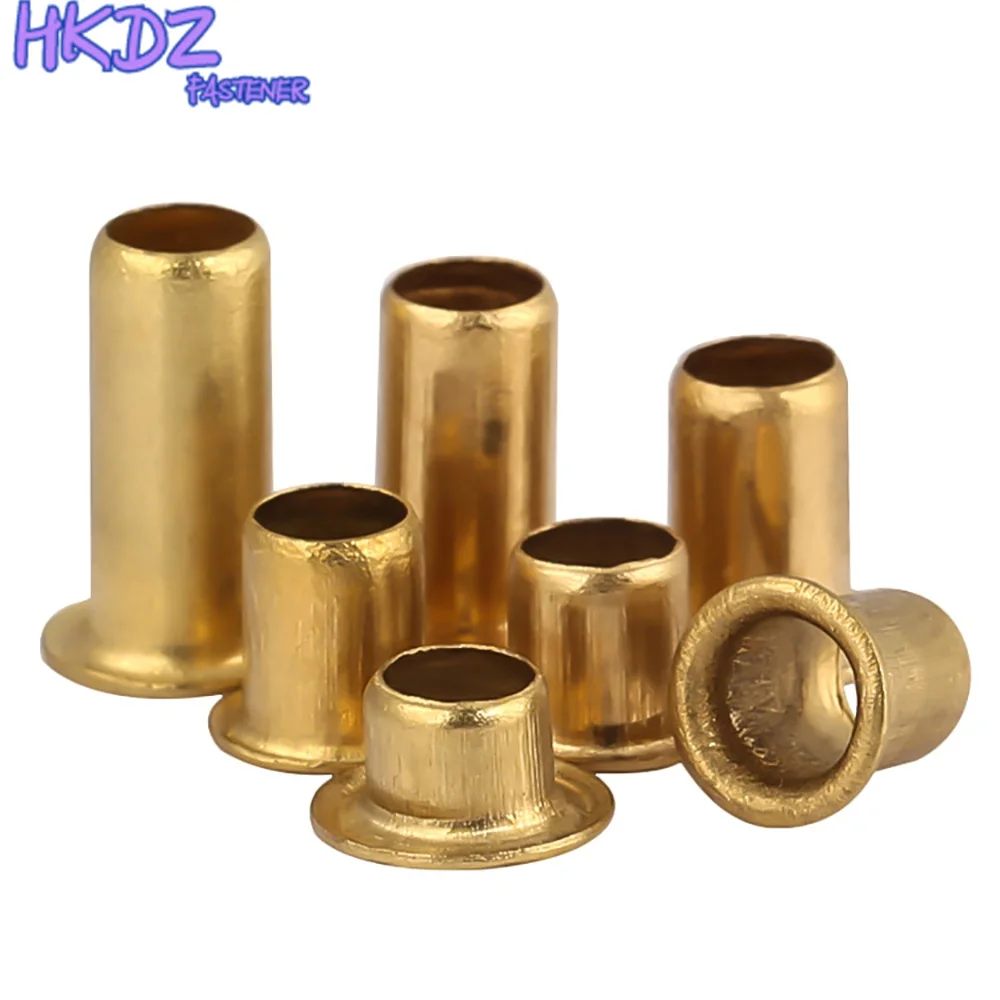 Tubular Rivets Double-sided Circuit Board PCB Nails Copper Hollow Rivet Nuts M0.9 M1.3 M1.5 M1.7 M2 M2.5 M3 M4 M5 M6