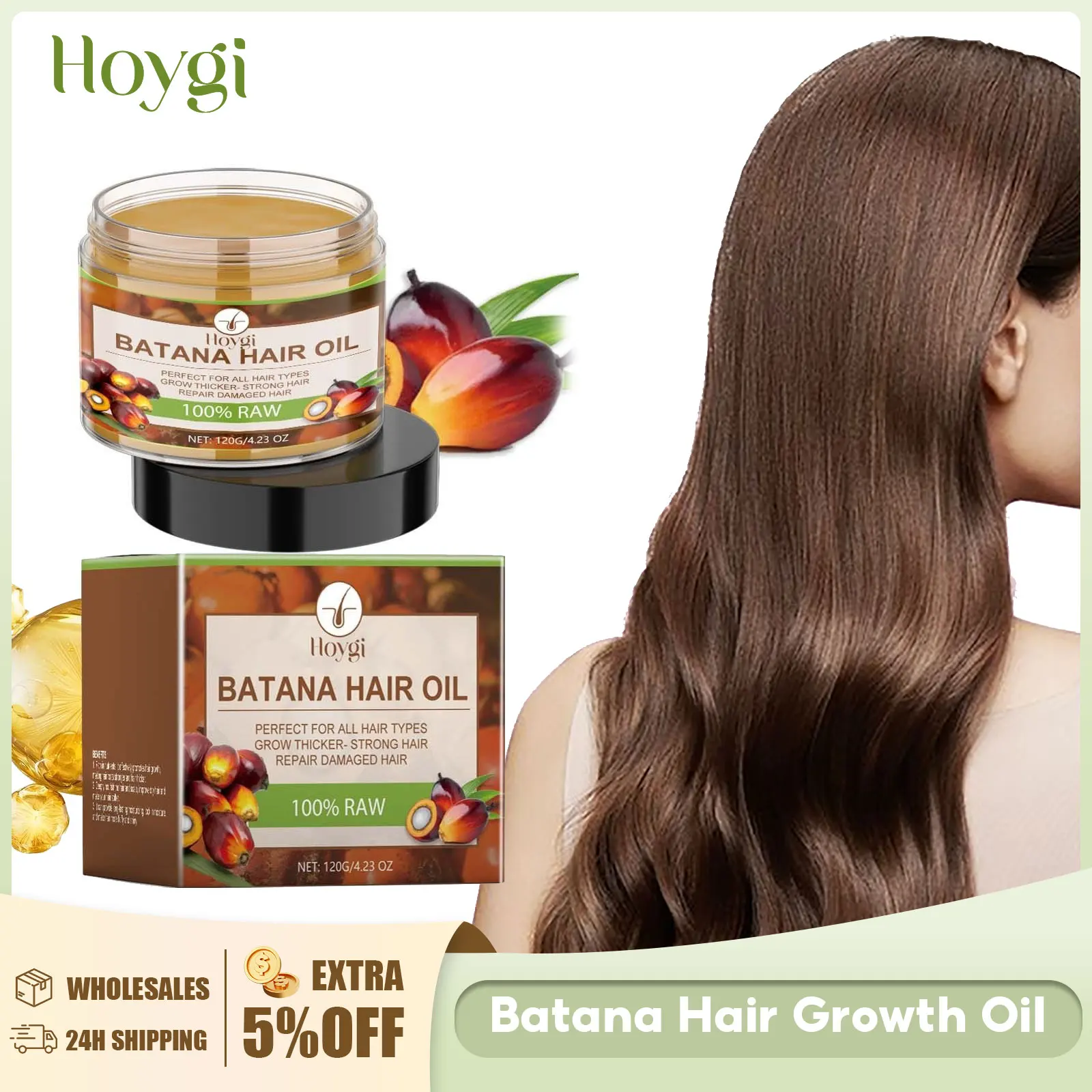 

Batana Hair Growth Oil Anti-Loss Smooth Hair Mask Regrowth Products Dry Frizzy Scalp Treatment Nourishing Repair Damage Hair Oil