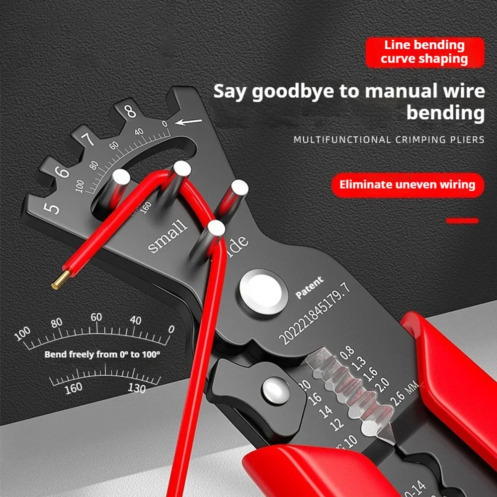 Folding Line Stripping and Crimping Pliers Crimping Terminal Pliers Plug Male and Female Docking Distribution Box Connector