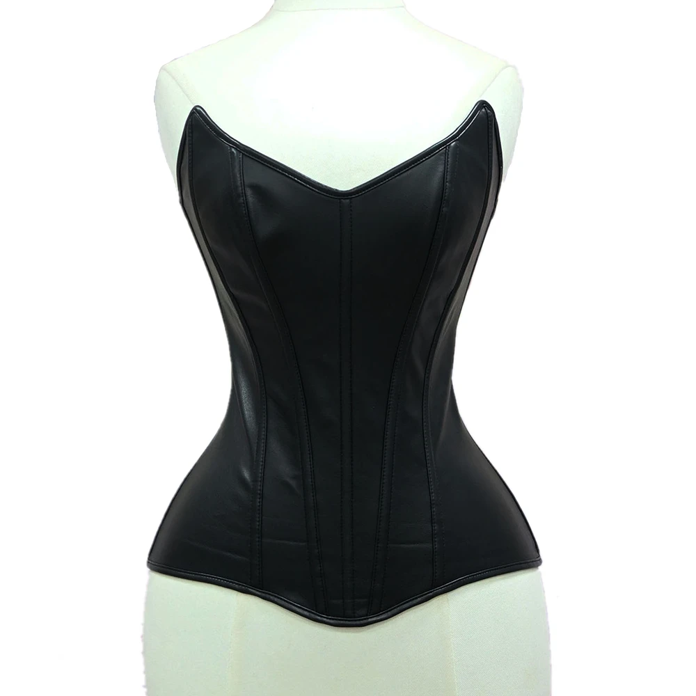 corsets-et-bustiers-sexy-en-cuir-pu-noir-pour-femme-vintage-overbust-shapewear-burlesque-gothique-punk-body-shaper-bustier-sans-bretelles
