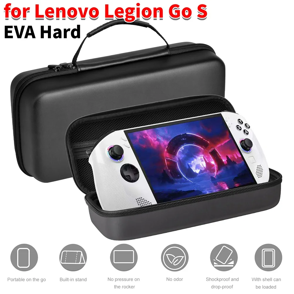 

Жесткий чехол из ЭВА для Lenovo Legion Go S, ручной водонепроницаемый жесткий дорожный чехол, противоударная портативная сумка для хранения, защита от падения