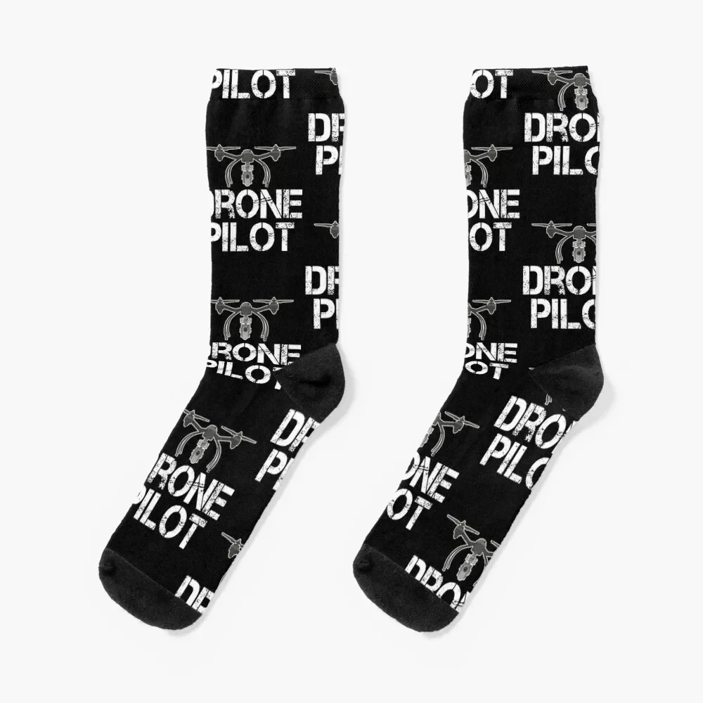 

Cute Drone Pilot Funny Drone Lovers Socks halloween sport hiphop Running Man Socks Women's