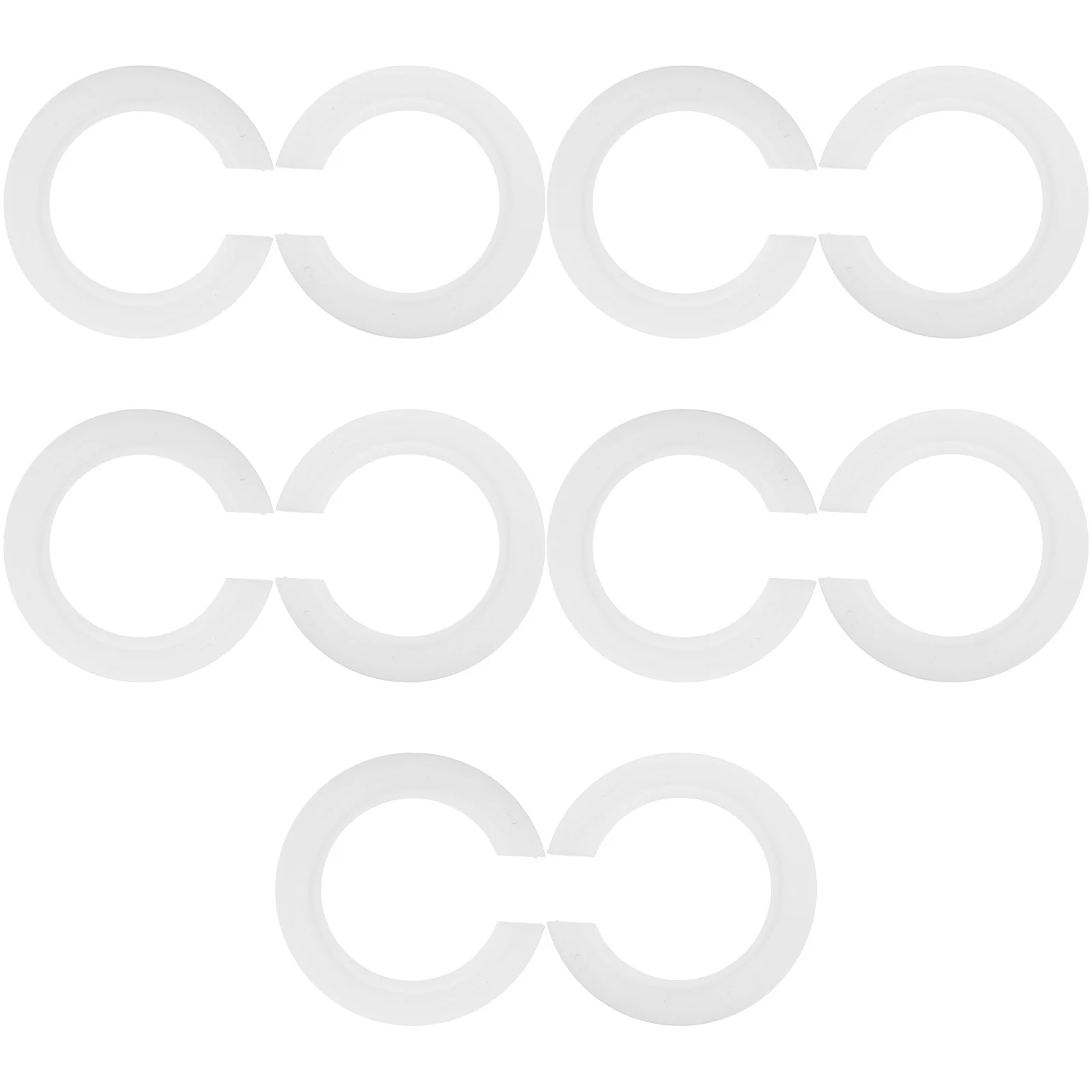 

10Pcs E27 to E14 Lamp Socket Adapter Plastic Ring Space-Saving Lamp Shade Holder for Light Bulb Fixtures Replacement