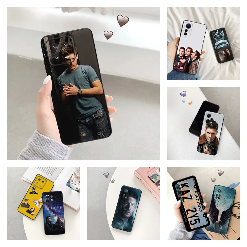 Silicone Black Phone Cases for Xiaomi Redmi Note 12 Pro 11 SE 11S A1 Plus 10C Prime 11E 11T 10 Lite 10S Sam Supernatural Cover