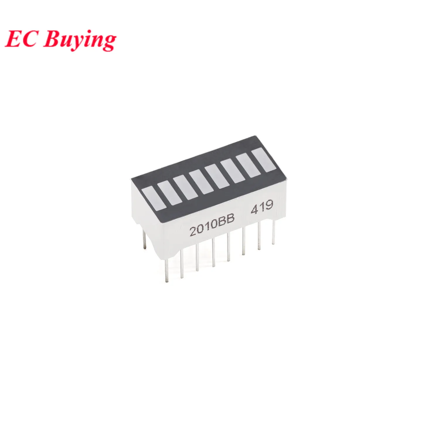 2-10Pcs 8 10 Segment Bar Graph LED Digital Tube Light Strip Display Module Ultra Bright Multi-color Red Yellow Green Blue White