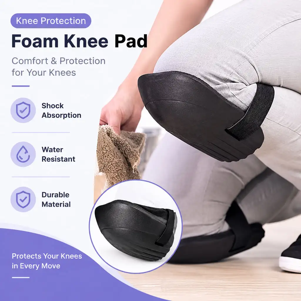 Knee Protection Pad for Tiling Gardening and Construction Work Shock Absorbing Moisture Resistant Waterproof for Kneeling
