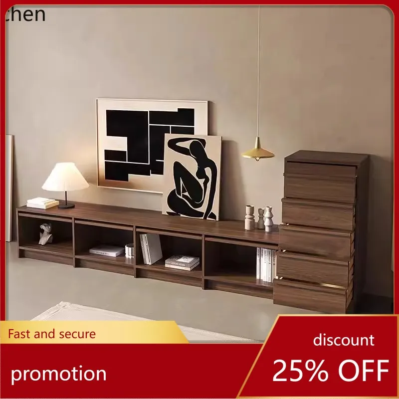 

HT medieval TV cabinet living room storage small apartment floor chest storage combination