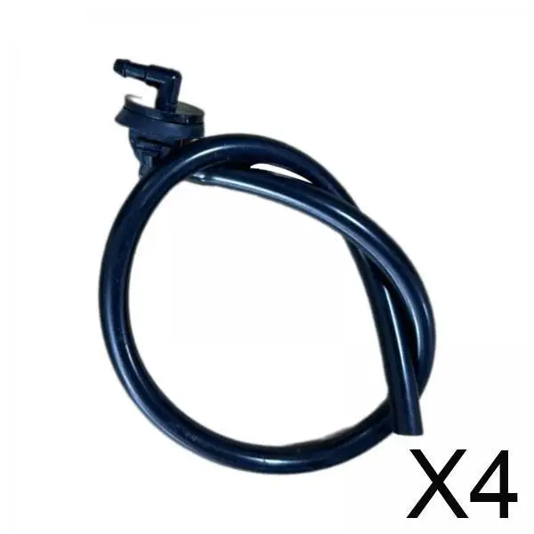 

4x обратный клапан омывателя стеклоочистителя, автомобильный аксессуар, прочные запасные части, высокопроизводительные автомобильные детали, черный, простая установка, замена