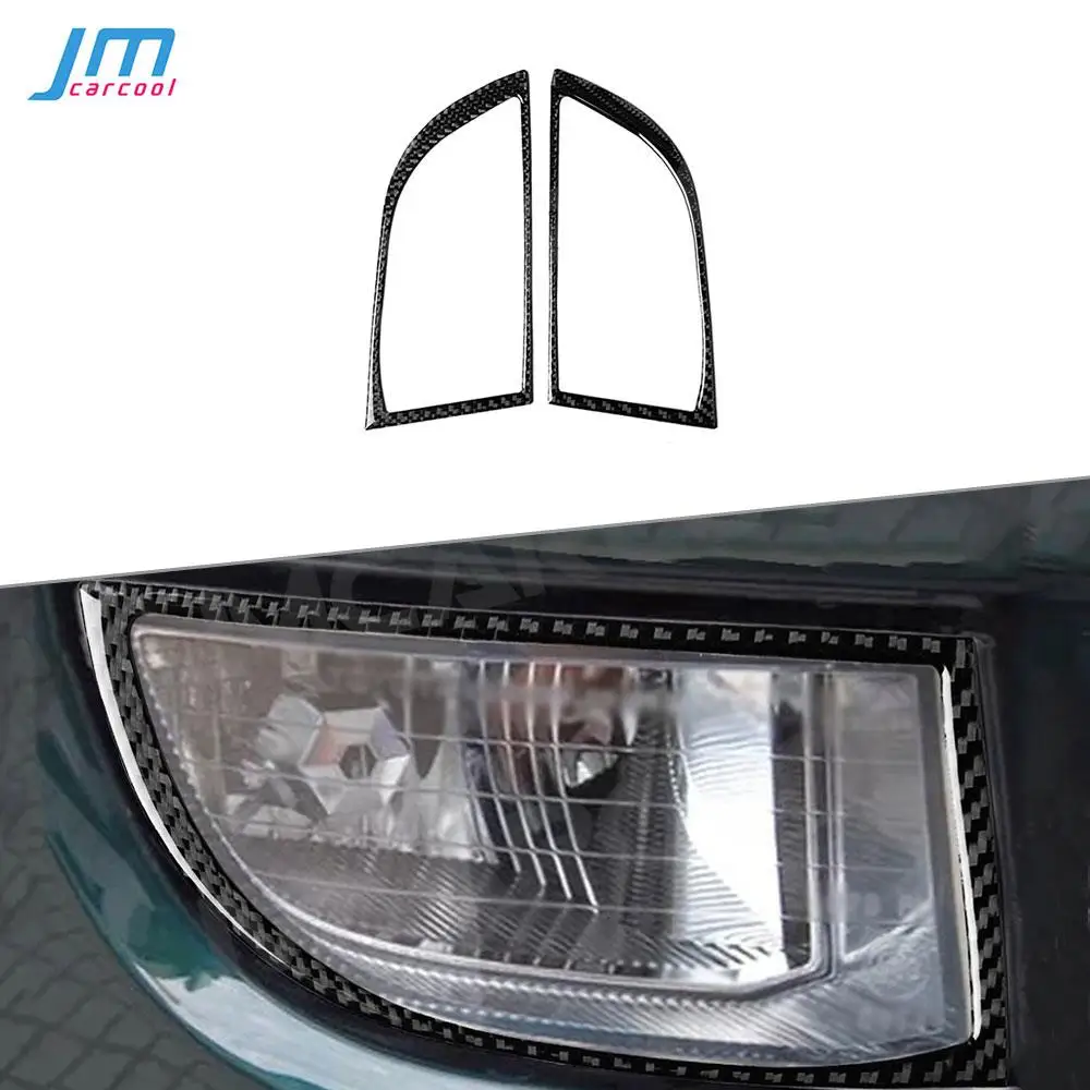 

Car Front Lamp HeadLight Carbon Fiber Trim Frame Decal Cover Stickers For Toyota Land Cruiser Prado 2003-2009