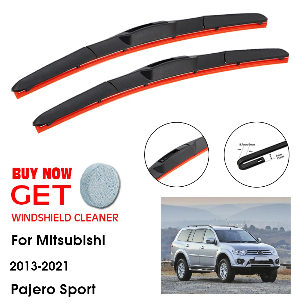 

Car For Mitsubishi Pajero Sport 22"+18" 2013-2021 Front Window Washer Windscreen Windshield Silica Gel Wiper Blade Accessories