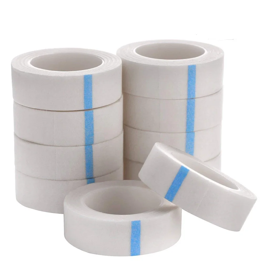 3/10/50 Stück Micropore Wimpernband, Atmungsaktives Medizinisches Klebeband für Wimpernverlängerung, Zubehör für Wimpernverlängerung