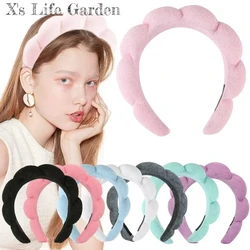 Makeup Headband Puffy Sponge Spa Head bands for Women Girls Washing Face Skincare Yoga Facial Mask Sports Hairbands Headwear