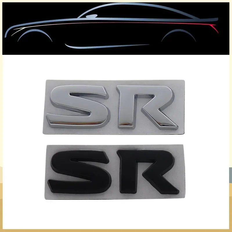 

Car Engine Hood Fender Trunk Tail Rear Decal Emblem Badge Sticker 3D Premium SR S R for ALTIMA SENTRA SR TURBO