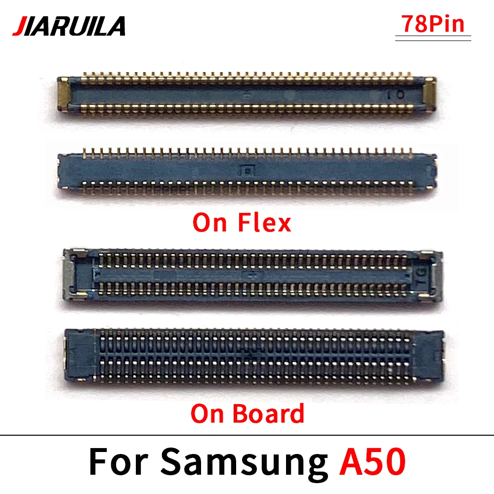 60Pcs，USB Charger Charging Port FPC Connector Plug On Board Main Flex Cable For Samsung A10 A20 A30 A40 A50 A70 A705F A80 A805F