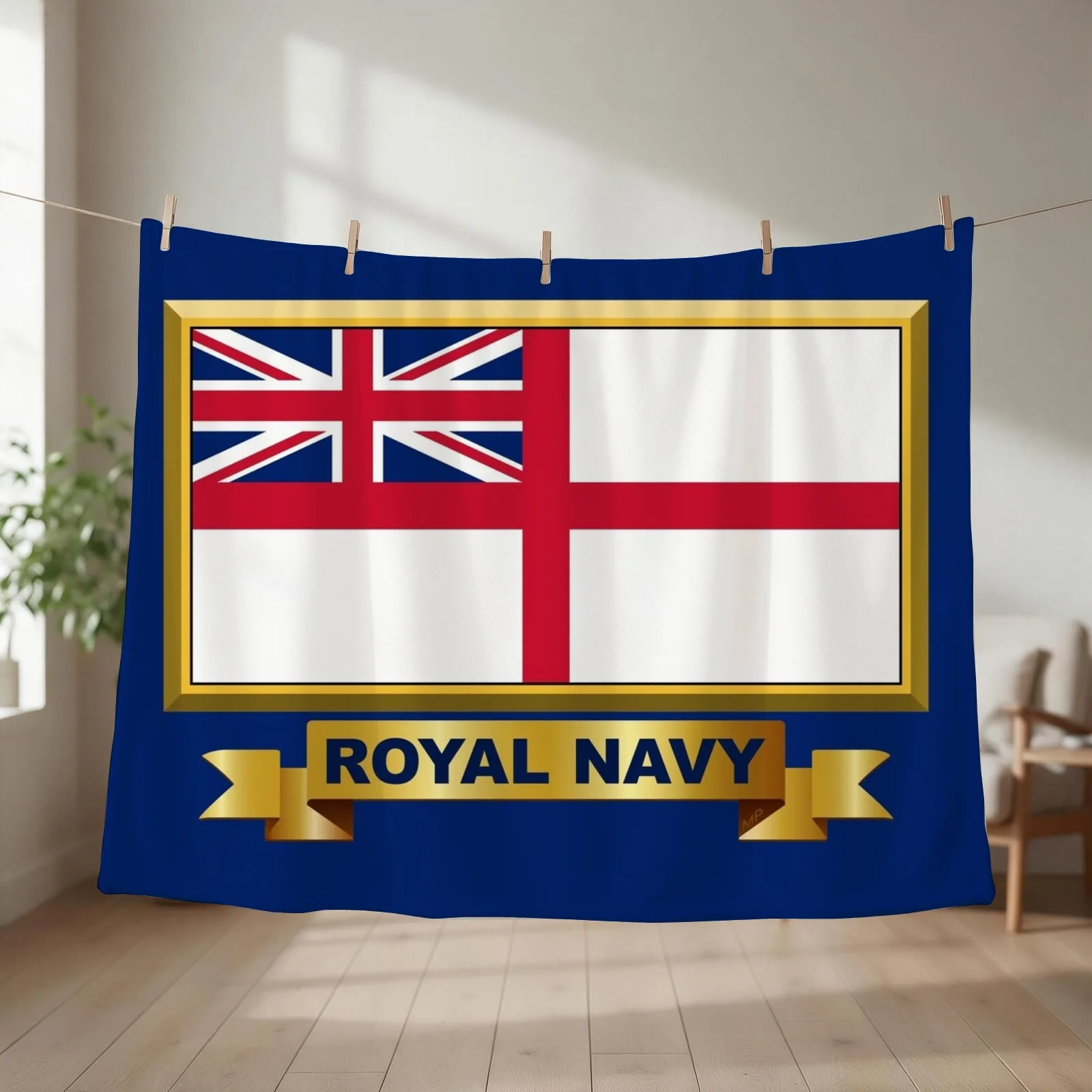 ROYAL NAVY White Ensign Gifts, Masks, Stickers & Products (N) Throw Blanket couch cozy soft plush fuzzy picnic outdoor blanket