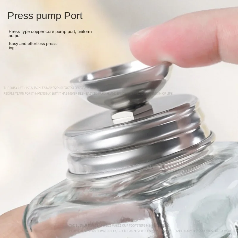Nail Glass Bottle Press Funnel Press Type Alcohol Bottle Nail Remover Water Empty Bottle Cleaning Liquid Crystal Hydraulic 180ml
